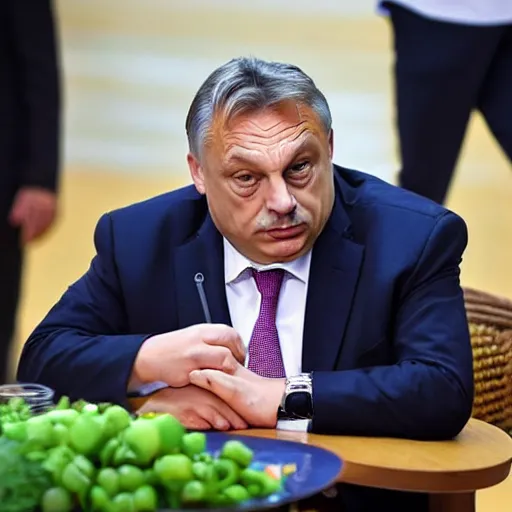 Prompt: Viktor Orban Starving