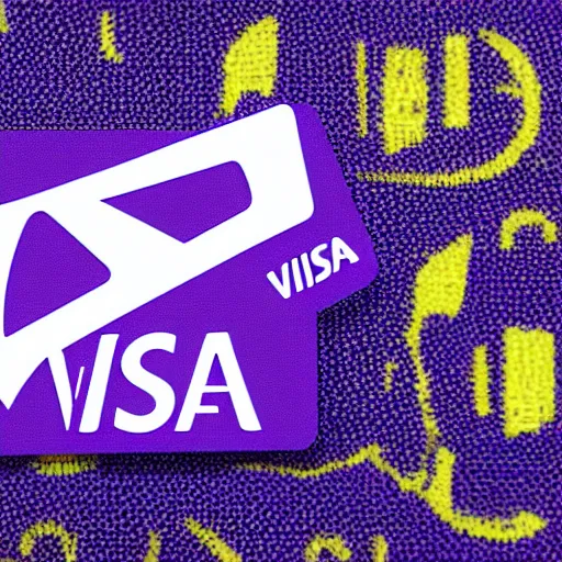 Prompt: visa card logo with japanese characters, vaporwave mallsoft aesthetic