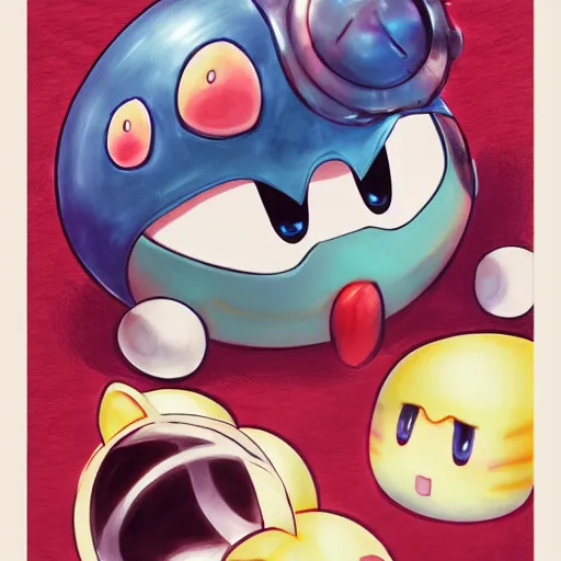 Prompt: kirby sucking in another kurby. Recursive drawing realistic by Stanley, WLOP, Rossdraws, James Jean and joMama, trending on artstation.