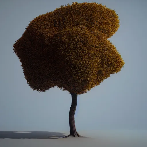 Image similar to tree but minimalistic 3 d concept art by frank stella, gilleard james, whalen tom, colorful, octane render, vray, depth of field, trending on artstation, minimalism