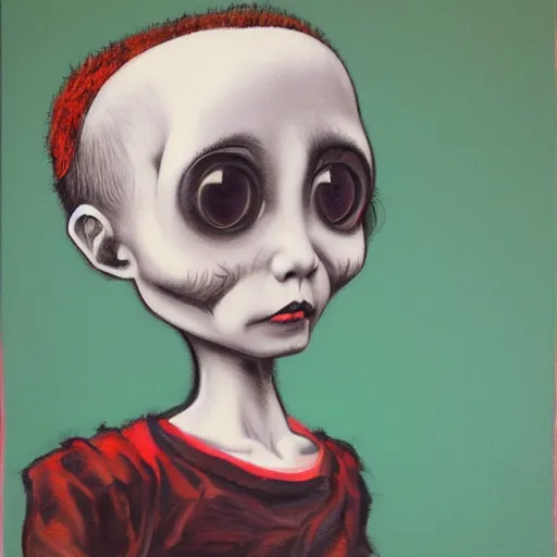 Prompt: a painting in the style of kim jung gi and in the style of mark ryden.