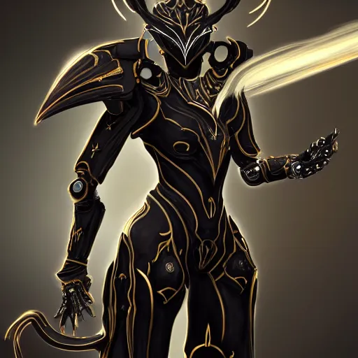 Prompt: highly detailed exquisite fanart, of a beautiful female warframe, but as an anthropomorphic robot dragon, matte black metal armor, close-up shot, holding a gun, epic cinematic shot, professional digital art, high end digital art, singular, realistic, captura, DeviantArt, artstation, Furaffinity, 8k HD render