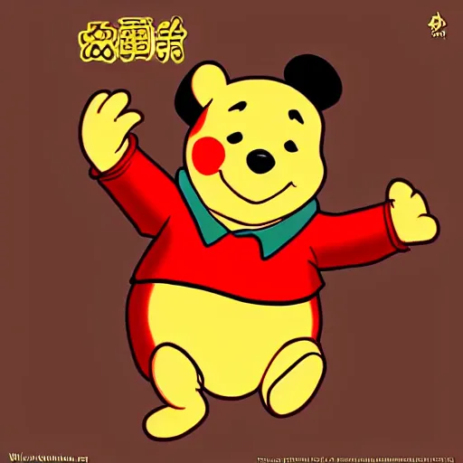 Image similar to Xi Jinping as Winnie the Pooh, trending on artstation and stuff