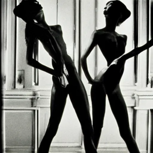 Image similar to a body without organs photographed by Helmut Newton, cinematic, high quality