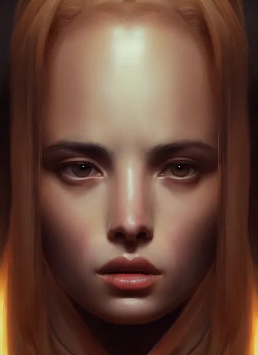 Prompt: hyper realistic zoomed out portrait of ana de armas in the fifth element, by hsiao ron cheng, ngai victo, nivanh chanthara jean delville wlop and dougherty patrick, trending on artstation, soft light