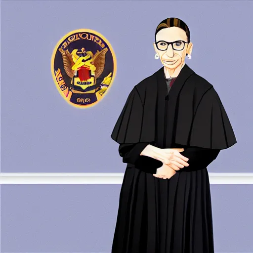 Prompt: ruth bader ginsburg in roblox