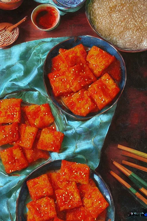 Image similar to korean spicy rice cakes by jerry pinkney