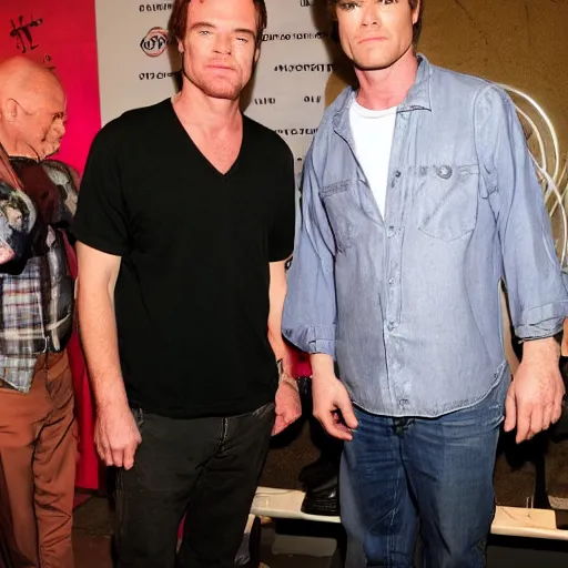 Image similar to walter white and dexter morgan hanging out together