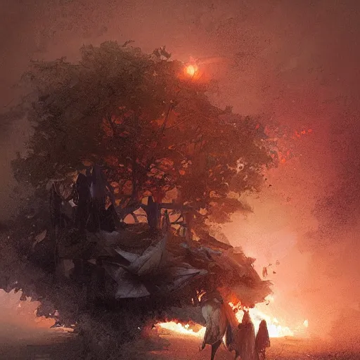 Image similar to quatro de outubro de dois mil, by greg rutkowski