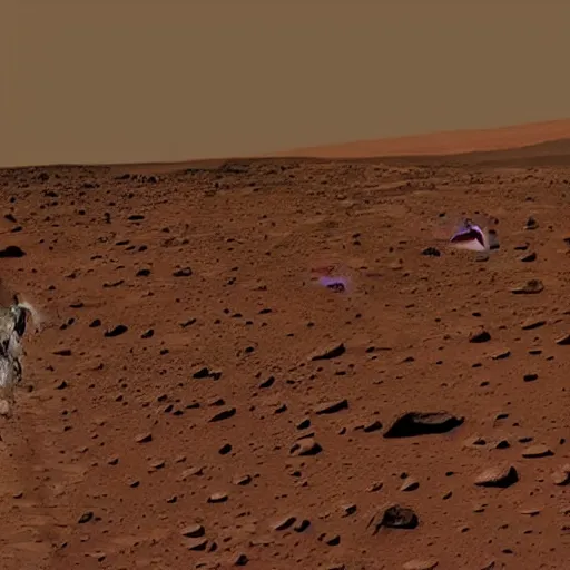 Image similar to the first image of human walking on mars