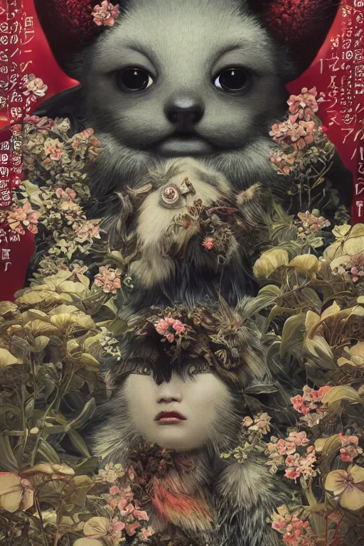 Prompt: a cover of japanese vogue art magazine about animal creatures bio with a banner and logo on it by illustrated by miyazaki by karol bak, james jean, tom bagshaw, rococo, sharp focus, trending on artstation, cinematic lighting, hyper realism, octane render, 8 k, hyper detailed, vivid, ultra detailed, highly detailed