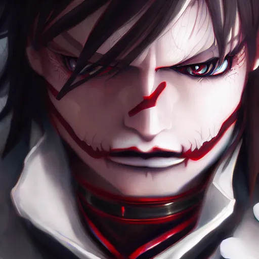 Image similar to portrait of napoleon vampire, anime fantasy illustration by tomoyuki yamasaki, kyoto studio, madhouse, ufotable, square enix, cinematic lighting, trending on artstation