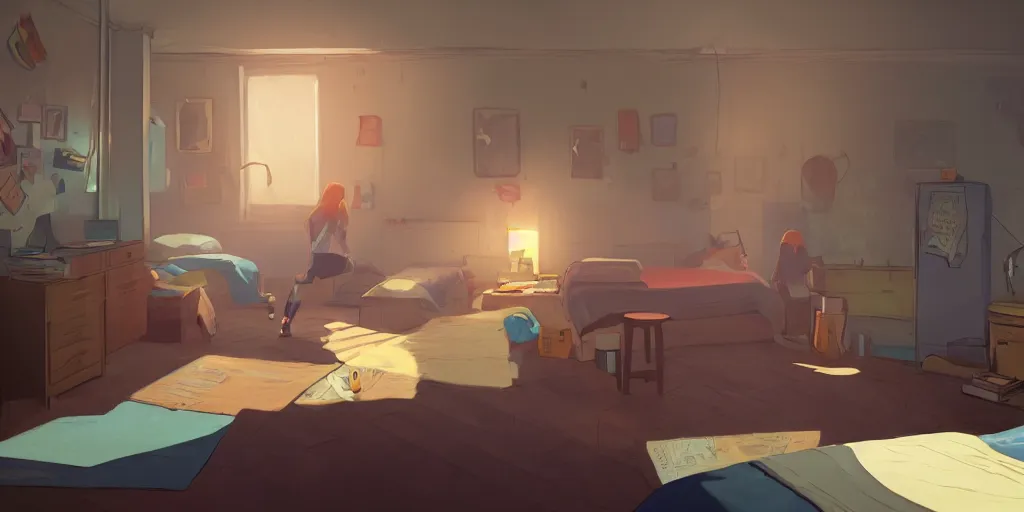 Prompt: an environmental concept art of life is strange, chloe price, bedroom interior, highly detailed, environmental light, close up, cinematic by francis tneh and ilya kuvshinov