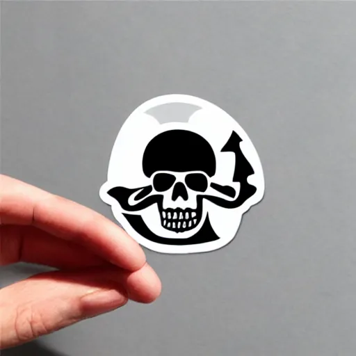 Image similar to die cut sticker, futuristic king of the pirates