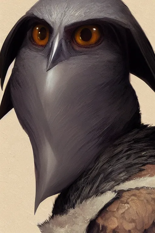 Prompt: kenku, highly detailed, d & d, fantasy, portrait, highly detailed, headshot, digital painting, trending on artstation, concept art, sharp focus, illustration, art by artgerm and greg rutkowski and magali villeneuve