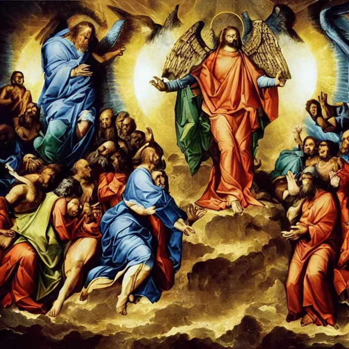 Image similar to the moment at which the unity and the trinity separated, creating the false christian god