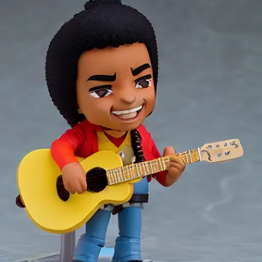 Prompt: jimmy hendrix as nendoroid, kodak film