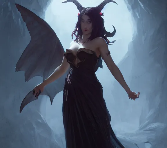 Prompt: morrigan aenslandcasting magic, a charming succubus, strapless dress, fantasy, d & d, by greg rutkowski and raymond swanland, sharp focus, trending on artstation, 8 k realistic digital art, cryengine, symmetric, sharp focus, concept art, frostbite 3 engine