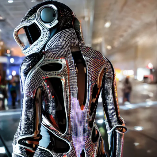 Image similar to love, diverse hot cybersuits, from behind, connection rituals, wide wide angle, vivid, elaborate, highly detailed, beautiful lighting