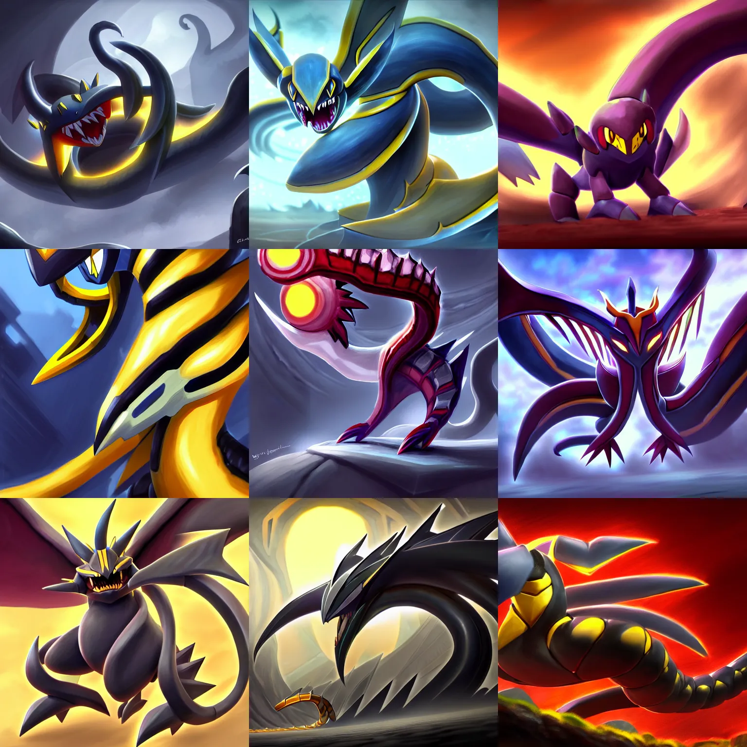 Shiny Giratina artwork.