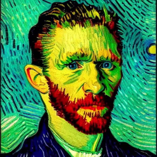 Prompt: casey neistat painted by van gogh, 4 k, hyper realistic, dslr, high resolution, landscape, beautiful