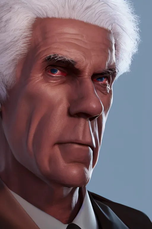 Image similar to Judge dread Frank Drebin, Judge dread, extremely detailed, full face, mouth, trending on artstation, pixiv, cgsociety, hyperdetailed Unreal Engine 4k 8k ultra HD, WLOP