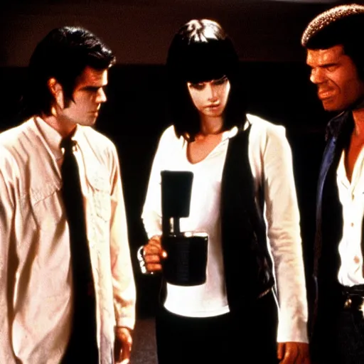 Prompt: pulp fiction with the twilight characters