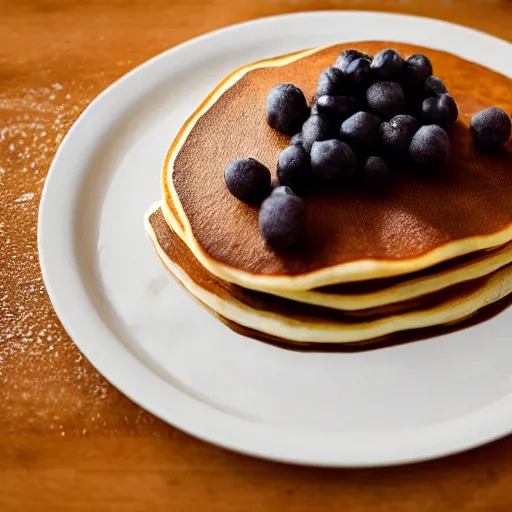 Image similar to pancake shaped like a bear, award winning food photo magazine, high quality, studio lighting