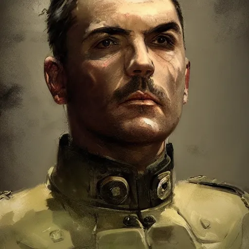 Prompt: portrait of captain manuel fraga iribarne, colourised, face portrait, epic, tragic, military art, fantasy, dieselpunk, hd shot, digital portrait, beautiful, artstation, comic style, by artgerm, guy denning, jakub rozalski, magali villeneuve and charlie bowater