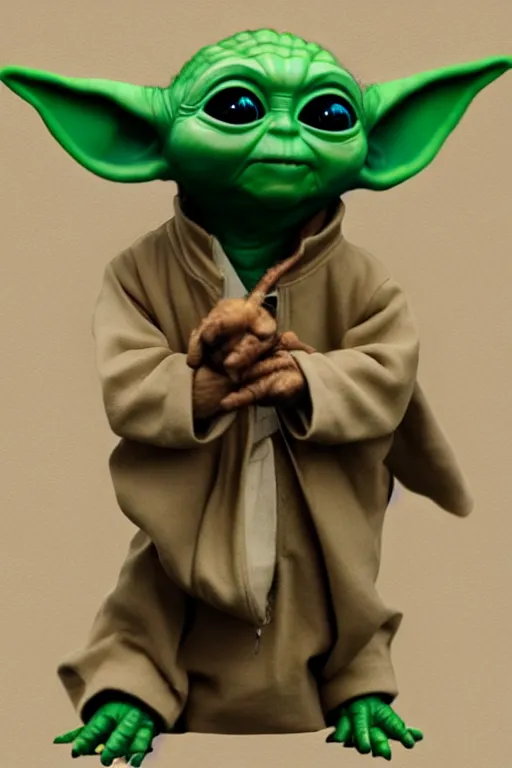 Image similar to baby yoda as a dj, turntable, hip hop, rapper, illustration, highly detailed, artstation, grogu