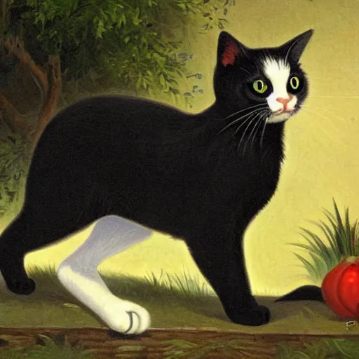 Image similar to a cute black cat by Durand, Asher Brown