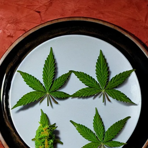 Image similar to cannabis dessert minimalist style