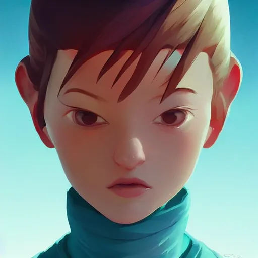 Image similar to face icon stylized minimalist contact 1 9 9 7, loftis, cory behance hd by jesper ejsing, by rhads, makoto shinkai and lois van baarle, ilya kuvshinov, rossdraws global illumination