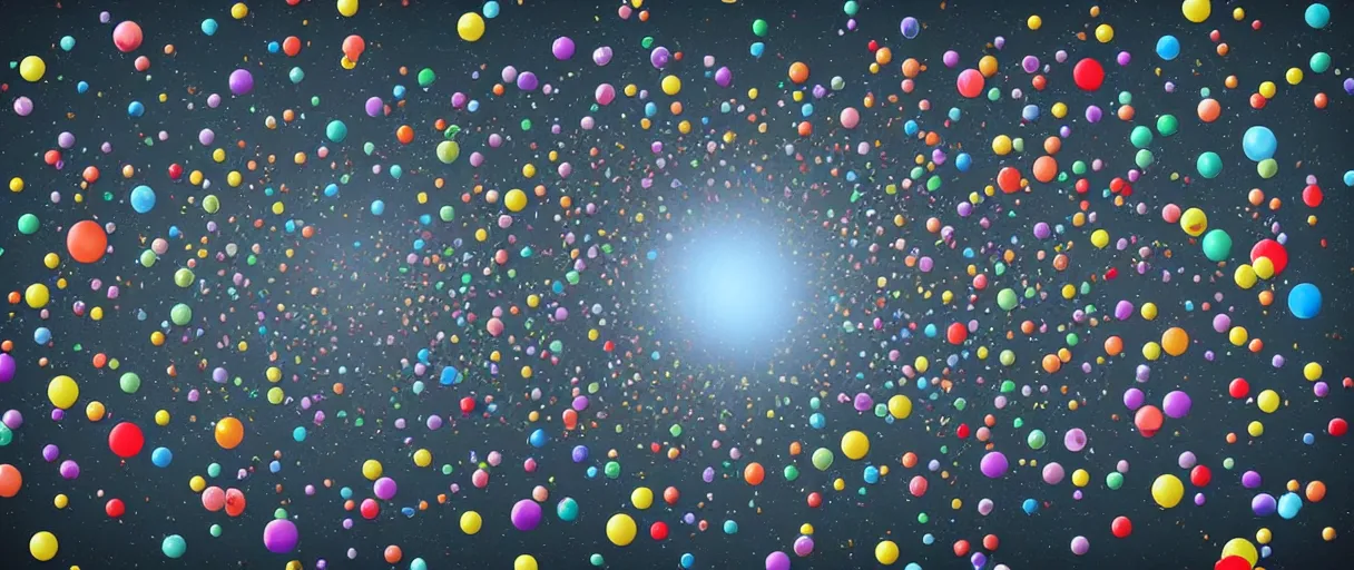 Image similar to people flying into the abyss, black hole, abyss, on balloons, happy and satisfied, hyper realistic