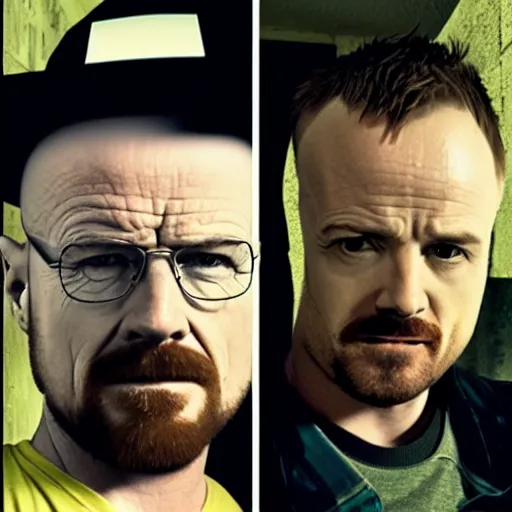 Image similar to walter white and jesse pinkman muckbang