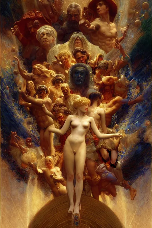 Image similar to the nine spheres of heaven from dante's divine comedy. highly detailed painting by gaston bussiere, craig mullins, j. c. leyendecker 8 k