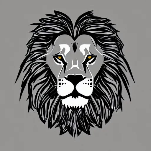 Prompt: lion vectorized, 4k