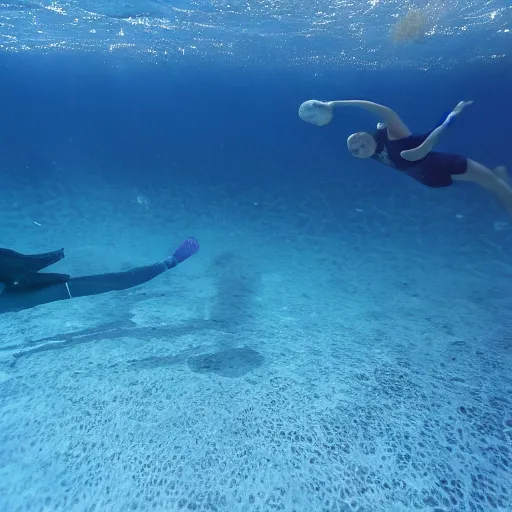 Image similar to underwater soccer