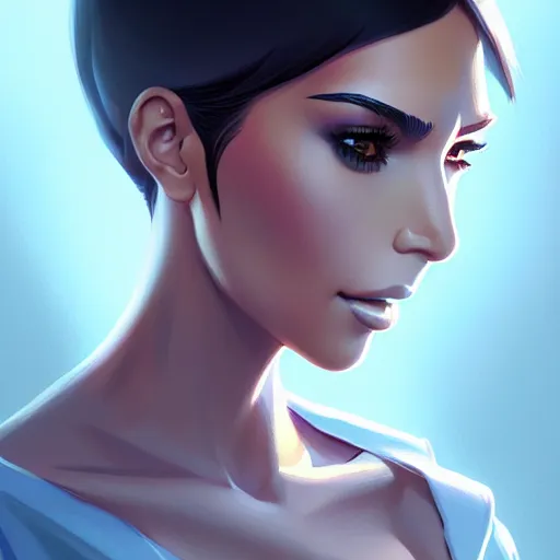 Prompt: kim kardashian, portrait shinkai makoto studio ghibli studio key hideaki anno sakimichan stanley artgerm lau rossdraws james jean marc simonetti elegant highly detailed digital painting artstation pixiv