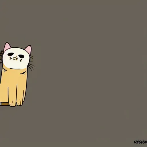 Prompt: cat in the style of adventure time animation