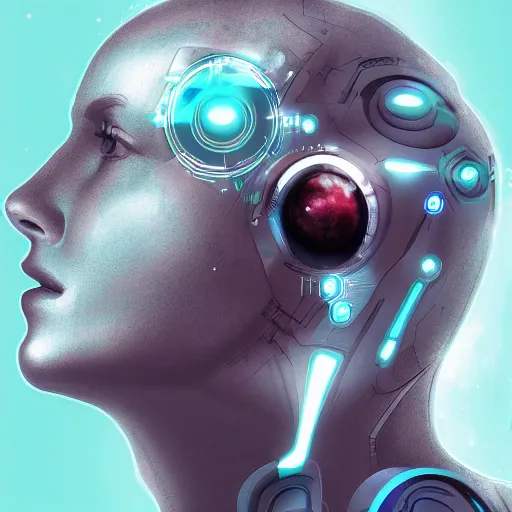 Prompt: superintelligent ai taking over the world, trending on artstation, sci - fi, colorful, portrait