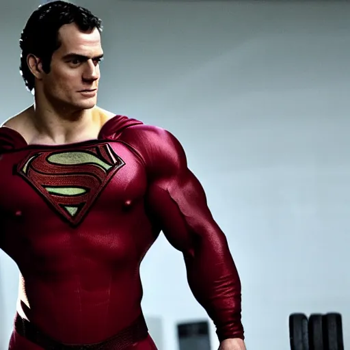 Image similar to Henry Cavill as a bodybuilder 4k hd