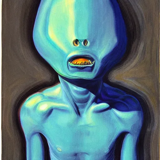 Image similar to alien by wayne thiebaud