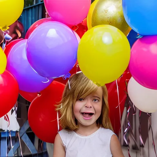 Image similar to plenty of birthday balloons with a smiley face