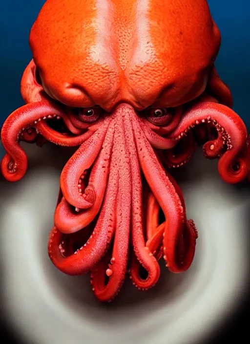 Image similar to 3 0 0 0 ( dr. john a. zoidberg ), with octopus tenticles face portrait photography feroflex photorealistic studio lighting ektachrome detailed intricate face details, ultradetails, beautiful face, realistic shaded perfect face, extremely fine details, artstation