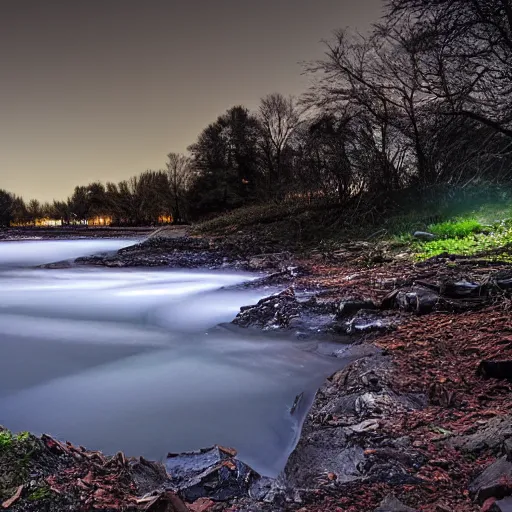 Image similar to long exposure night lansdscapes, 5 seconds shutter