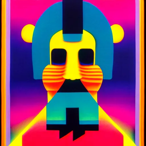 Image similar to warrior by shusei nagaoka, kaws, david rudnick, airbrush on canvas, pastell colours, cell shaded, 8 k