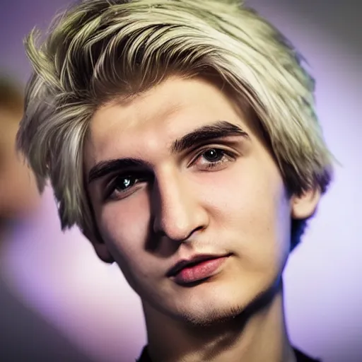 Prompt: really handsome gigachad xqc gigachad gambling : : realistic : : 1 dslr : : 1 - - quality 2