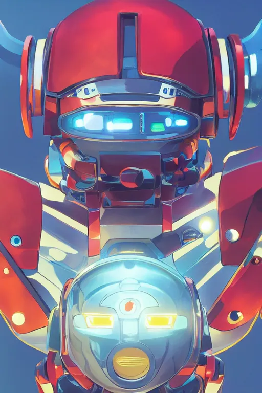 Image similar to metabots medabots medarotto medarot robot minimalist comics helmet mask neon cybereye, behance hd by jesper ejsing, by rhads, makoto shinkai and lois van baarle, ilya kuvshinov, rossdraws global illumination ray tracing hdr radiating a glowing aura