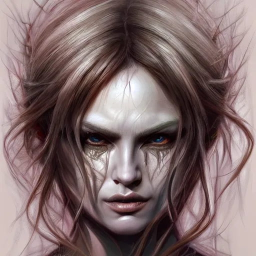 Prompt: Metamorphosis, portrait, fantasy, horror, intricate, highly detailed, digital painting, trending on artstation, sharp focus, illustration, style of Stanley Artgerm